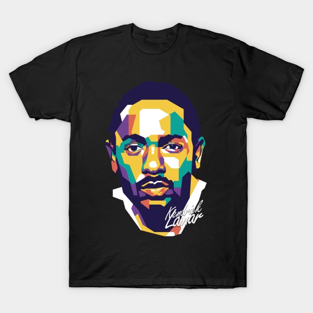 Kendrick Lamar on WPAP 1 T-Shirt by pentaShop